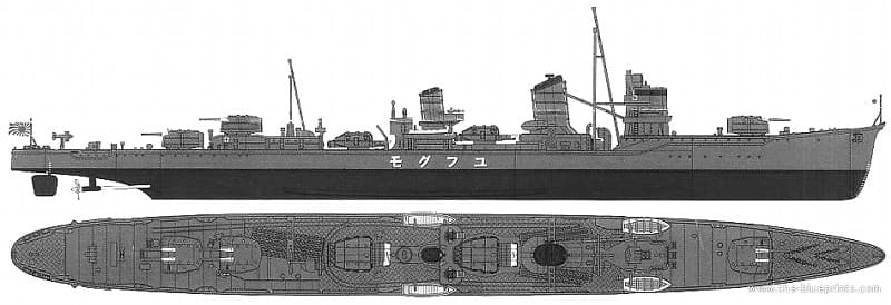 旧日本海軍 駆逐艦夕雲